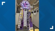 Everman High's two-story mum wows during homecoming festivities