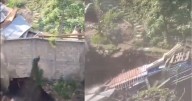 VIDEO: Colapsa vivienda en Atizapán tras deslave del río Pocitos
