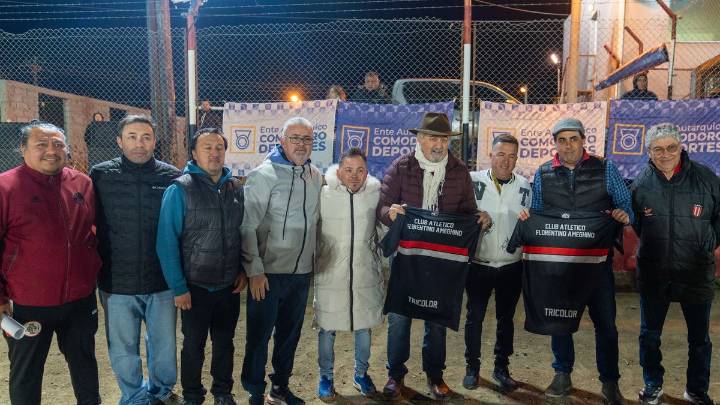 Se reinauguró el nuevo sistema lumínico del club Florentino Ameghino