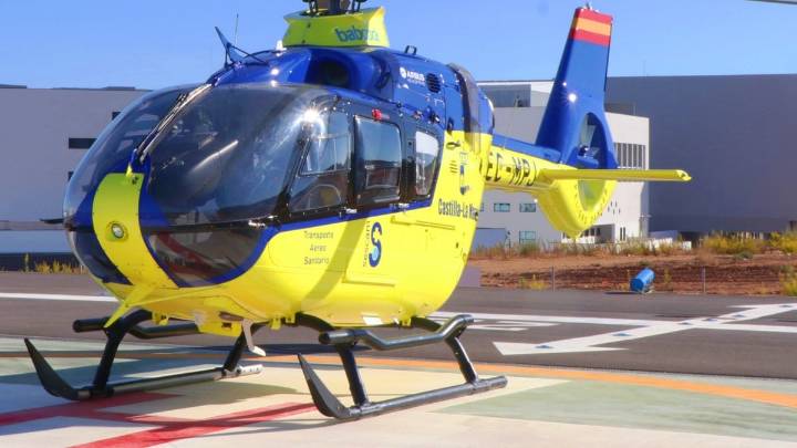 Trasladado en helicóptero a un hospital tras lo ocurrido en Castilla