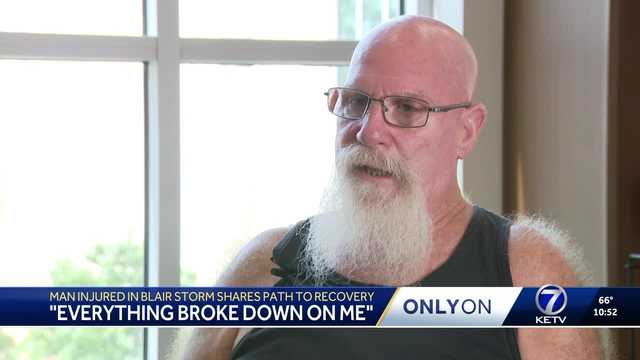 'Everything broke down on me': Man injured in Blair storm shares path to recovery