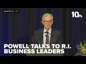 Federal Reserve Chairman Jerome Powell talks tariffs, jobs at Rhode Island event