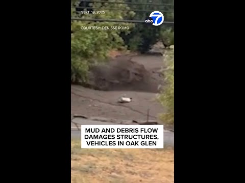 Major mudslide prompts road closures, downed power lines in Oak Glen