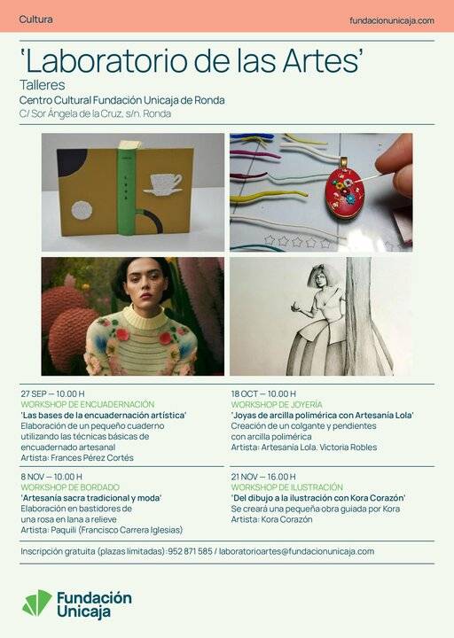 Fundación Unicaja impulsa otra edición del ciclo ‘Laboratorio de las artes’ con workshops gratuitos