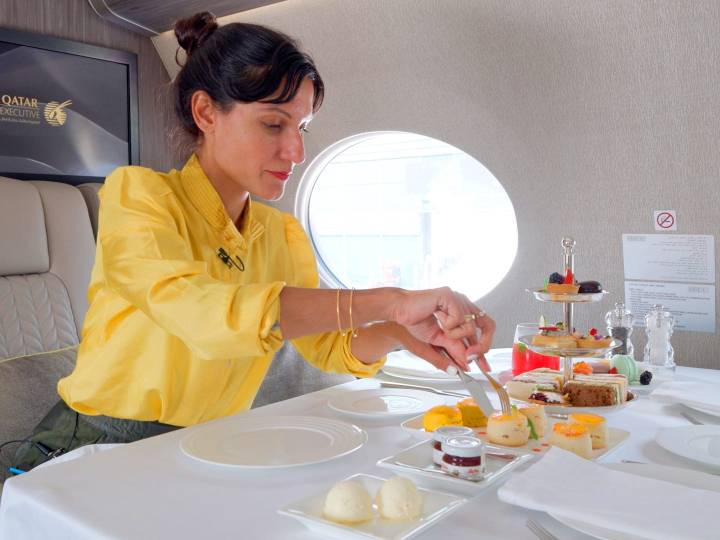 I toured an $80 million luxury private jet from Qatar Executive, and first class doesn't come close