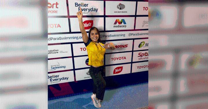 Sara Vargas conquista su segunda medalla en el Mundial de Paranatación en Singapur