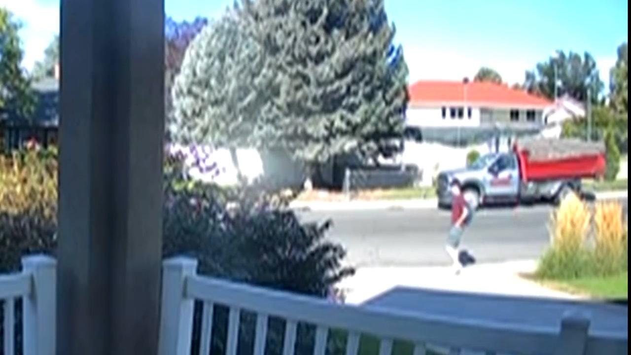 Security camera footage captures suspect in Charlie Kirk's death walking on the day of the shooting