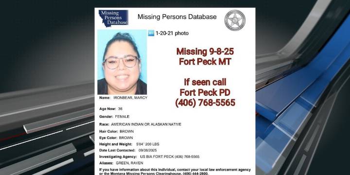 Authorities searching for missing person on Fort Peck Reservation