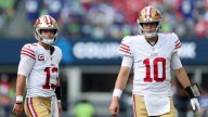 Kyle Shanahan compares 49ers QBs Brock Purdy, Mac Jones