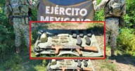 Encuentran arma larga, cartuchos y presunta droga en Culiacán: operativo militar  revela cargamento oculto