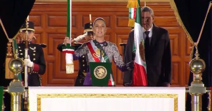 Sheinbaum celebra con más de 20 vivas su primer Grito de Independencia