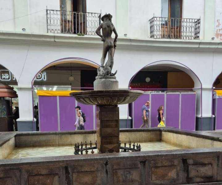 Gobierno de Toluca inicia restauración de la escultura del David