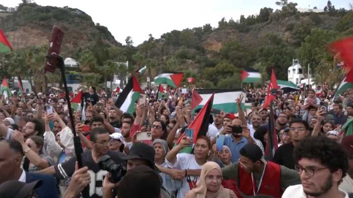 Video: Global flotilla to Gaza is welcomed in Tunisia