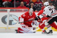 Red Wings notes: Michael Brandsegg-Nygard showcases hard shot, hard edge
