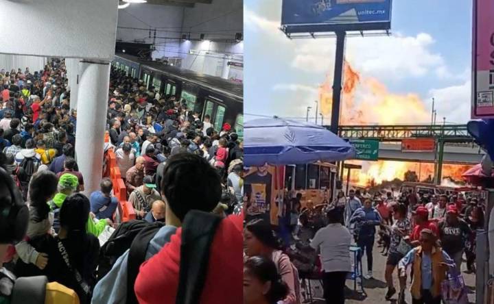 Metro CDMX: Estación Santa Marta Línea A cerrada por explosión de pipa en el Puente de la Concordia