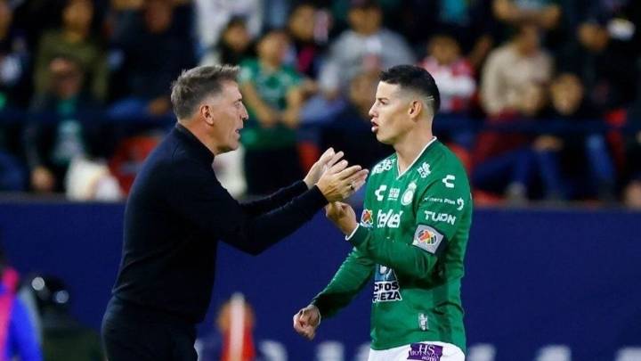 Malas noticias para James Rodríguez: su técnico en León renunció tras una nueva derrota en la Liga MX