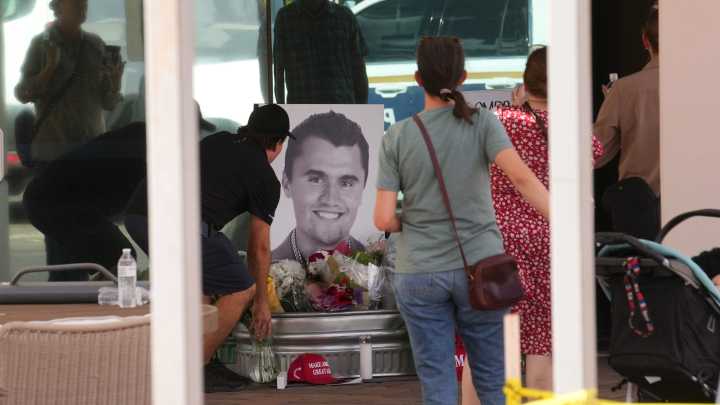 Charlie Kirk mourned at Turning Point's Phoenix headquarters