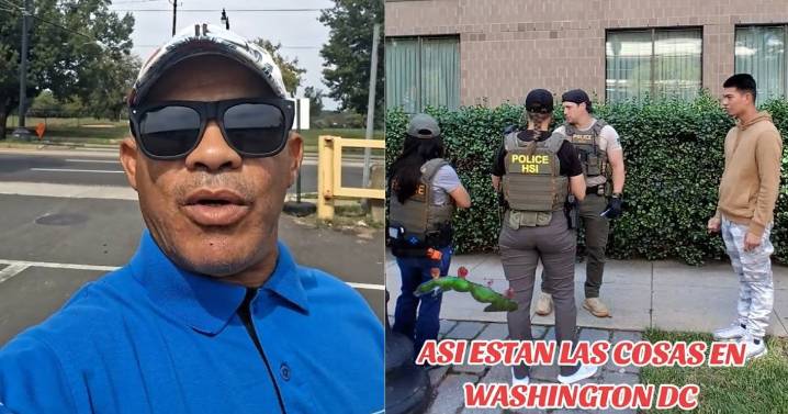 Ex-preso político cubano interviene durante detención de migrante por ICE en Washington