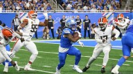 Myles Garrett on Lions run ofense: They're gritty and tough, hats off to them