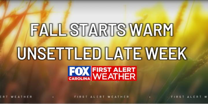FIRST ALERT - Summer-like heat for the start of fall, late week rain