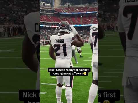 Nick Chubb’s first home game as a Texan 🏈