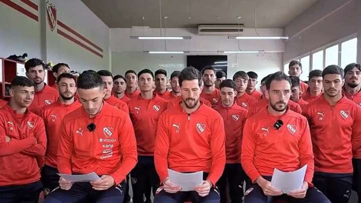 El plantel de Independiente habló tras la sanción: “Acá perdió el fútbol”