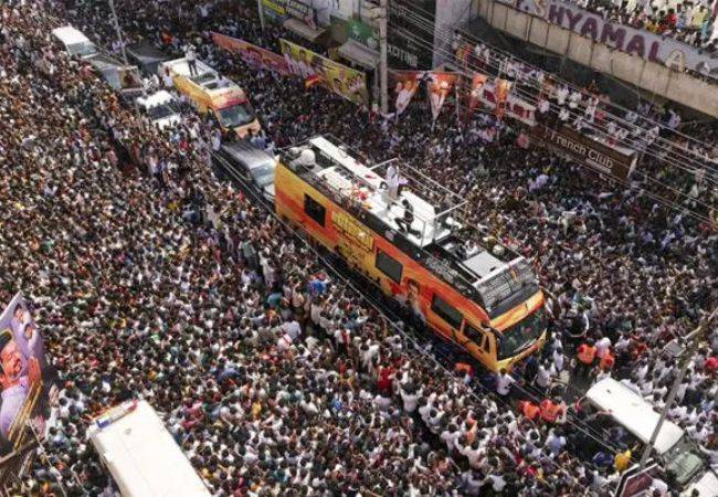 Nearly 500 police personnel were deployed for Vijay''s rally in K...