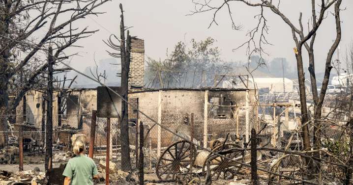 Wildfire devastates historic California gold mining town, homes burn in blaze caused by lightning