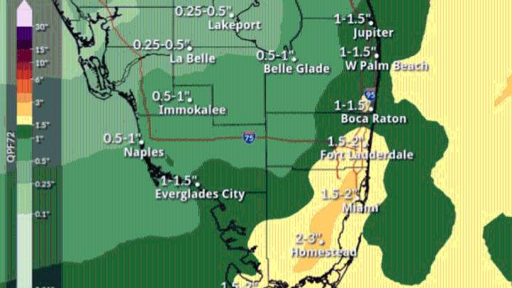 Deep moisture, rain chances will affect weather today in South Florida