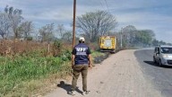 Alarma por incendio de pastizales cercano a distribuidora de gas