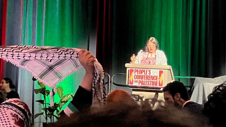 Tlaib tells pro-Palestinian activists to continue protesting