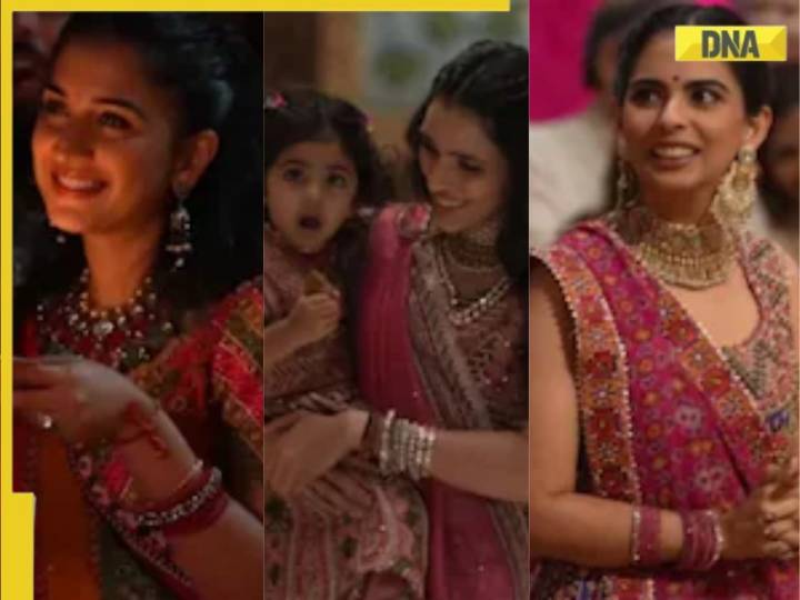 Radhika Merchant, Isha Ambani, Shloka Mehta embody Gujarati richness