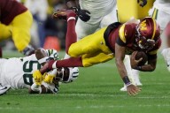 Commanders' Jayden Daniels is not on the field for the start of practice Friday