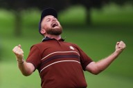 Ryder Cup: Europe takes record lead into final day
