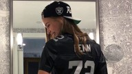 Model Josephine Skriver dubbed world's sexiest NFL fan after being forced to cover up very NSFW jersey picture