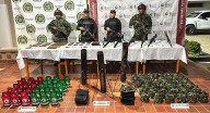 Policía y Ejército halla arsenal del ‘Clan del Golfo’ en Altos del Rosario, Bolívar