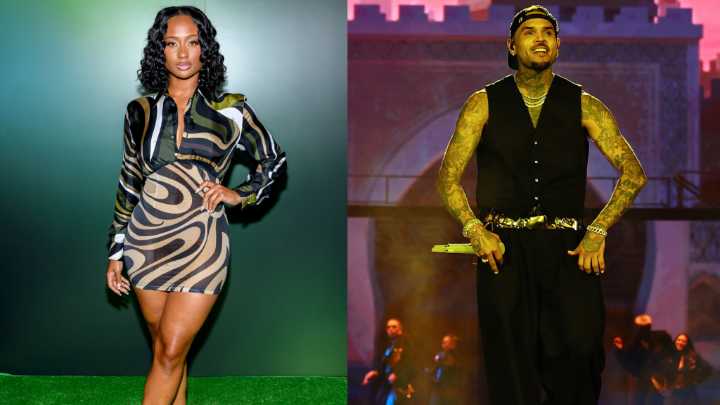 Kayla Nicole Receives Lap Dance From Chris Brown During Breezy Bowl LA