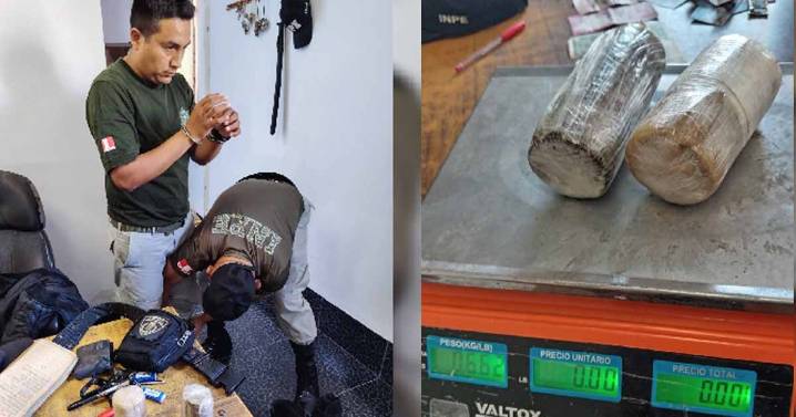 INPE interviene a agente penitenciario consustancias prohibidas en penal de Chiclayo