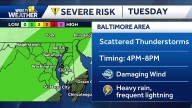 Weather: Scattered thunderstorms across Baltimore metro