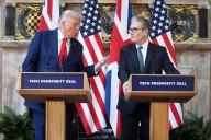 Free speech debate dominates Trump's 'wonderful' UK visit