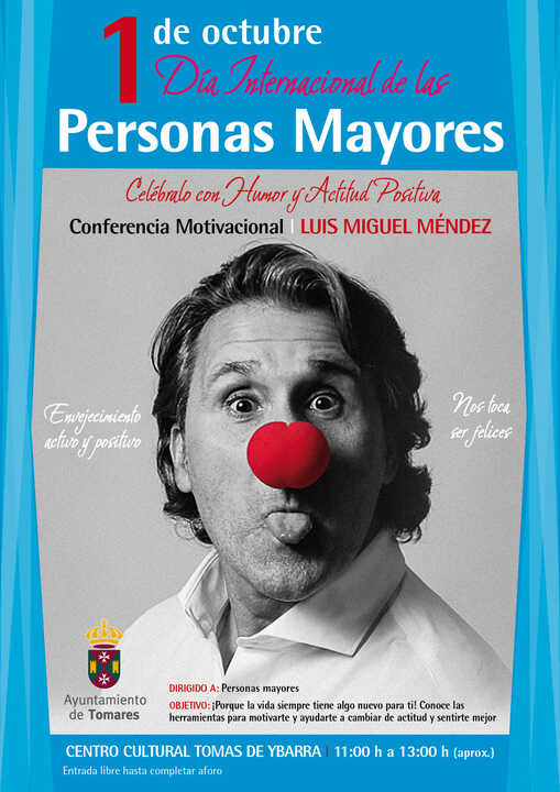 Tomares celebra el Día Internacional de las Personas Mayores con una conferencia motivacional