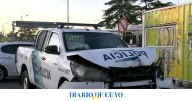 Dos patrulleros chocaron en una persecución de película y hay cuatro policías heridos