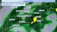 Scattered showers through a cooler Sunday