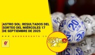 Astro Sol: resultados sorteo del miércoles 17 de septiembre