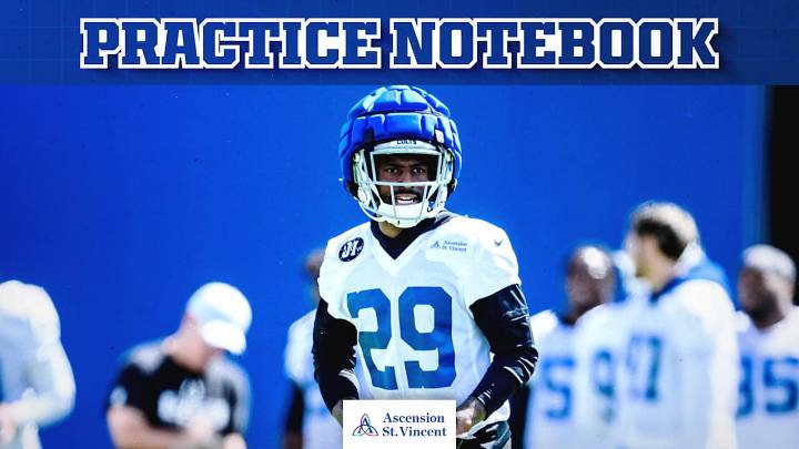 Practice notebook: Colts' cornerback depth comes into focus with Charvarius Ward Sr. in concussion protocol, Jaylon Jones out