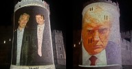 VIDEO| Proyectan imágenes de Trump y Epstein en torre del Castillo Windsor: Presidente de EE.UU. se aloja ahí