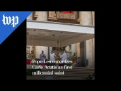 Pope Leo canonizes Carlo Acutis as first millennial saint