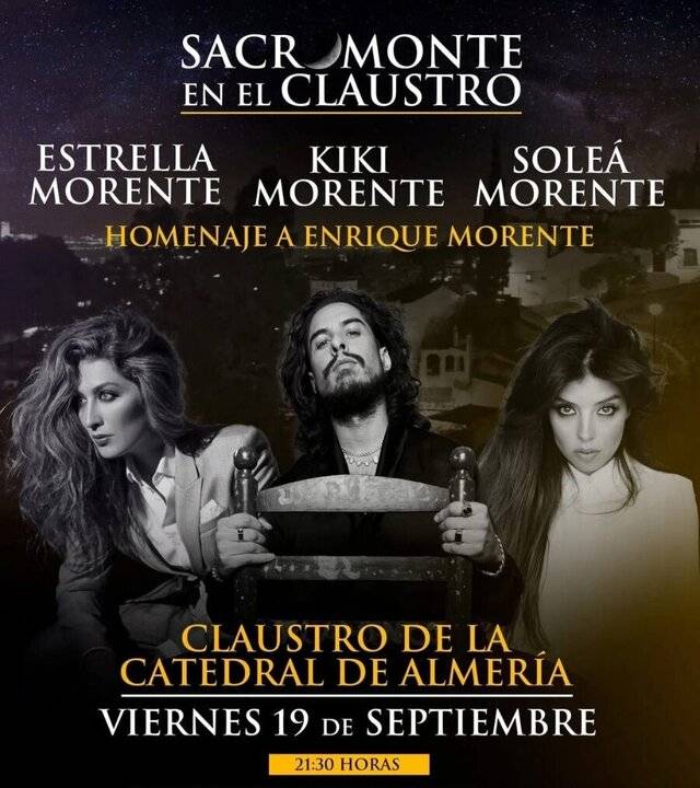 Estrella Morente ofrecerá un concierto tributo a Enrique Morente en Almería.