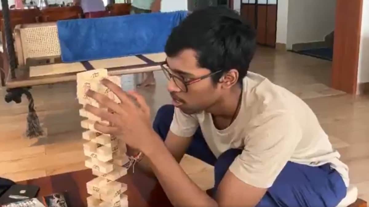 Watch | R Praggnanandhaa Relaxes With Jenga: 'Chess Needs Focus, But...'