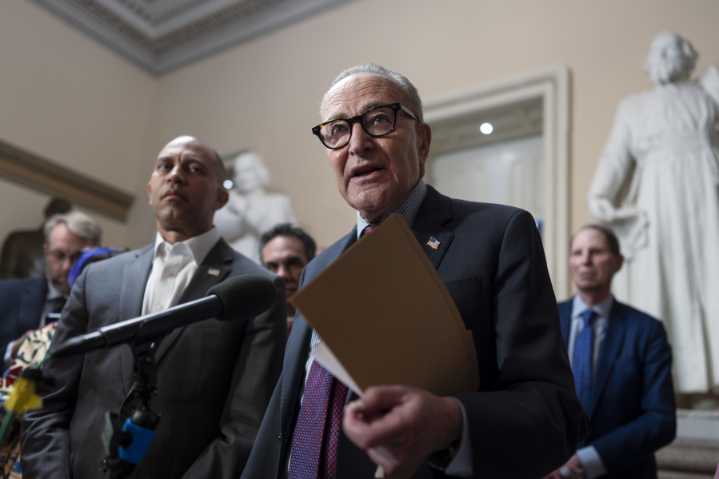 Schumer warns of a shutdown if Republicans don’t accept Democrats’ health care demands